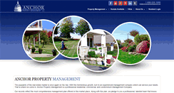 Desktop Screenshot of anchorpropertymanagement.com